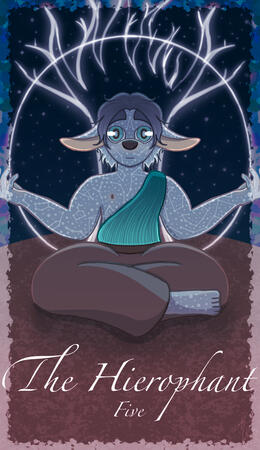 Tarot card design for a friend’s D&D character